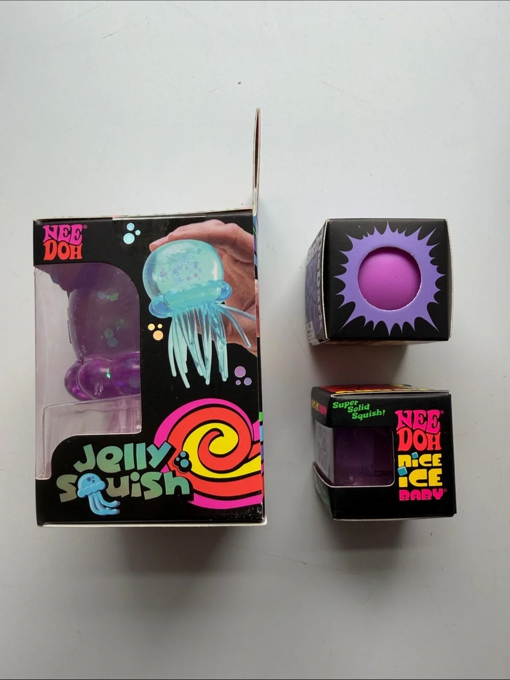 Jelly Squish Purple Squish Bundle with Purple Nice IceBaby & Purple Glow in Dark